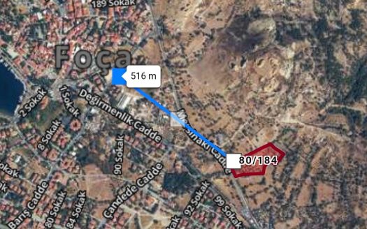 İZMİR FOÇA’DA MUHTEŞEM KONUMLU SATILIK  YATIRIMLIK ARSA