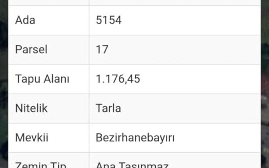 ADAPAZARI / KARADERE MAHALLESİ / TARLA